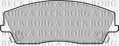 BORG & BECK bbp2167 -  Комплект тормозных колодок, дисковый тормоз